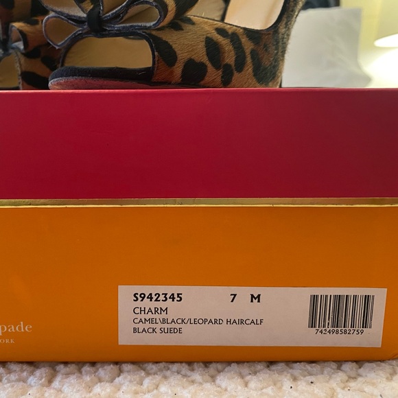 Kate Spade ‘Charm’ Slingback Leopard Pump - Size: 7 - Picture 3 of 7